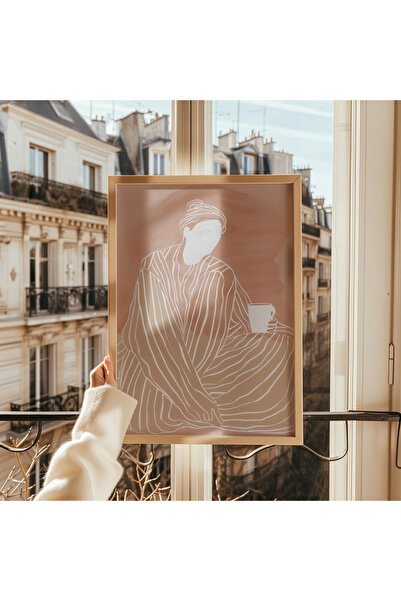 Tuba Decor Tablo dintr-o singură bucată cu rame din lemn pentru sufragerie, s...