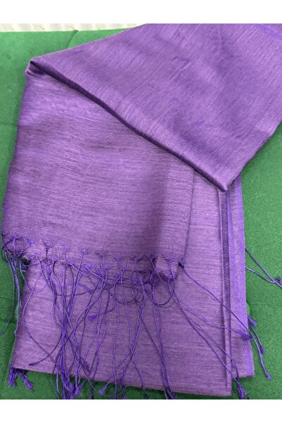 İPEKSCARF %30 ipek ithal şal mor