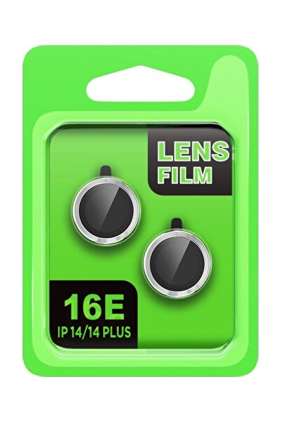 BUTİMAR'S Myt09 Apple iPhone 16E Raze Metal Camera Lens - Silver