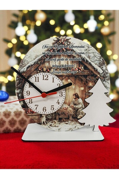 DLC Christmas decoration with clock