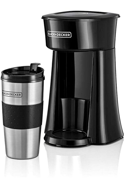 Black&Decker Black+Decker Coffee Maker, 650W, Includes 360ml Travel Mug with Lid, Automatic Shut-Off, Permanent F