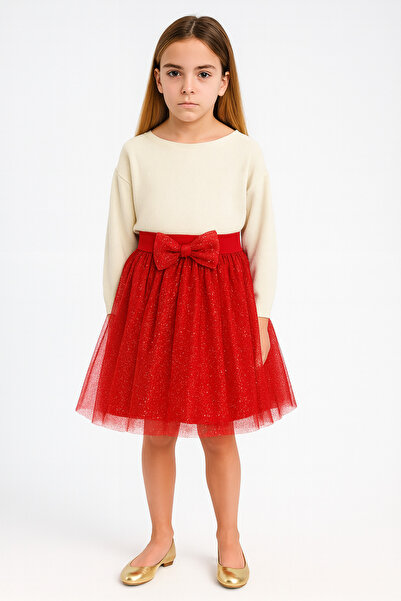ESİLA KİDS Girl's Skirt Glittery Tulle 4-14 Years Old