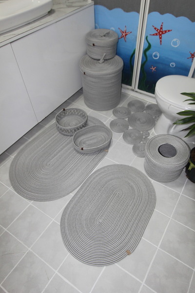fa collection desing Bathroom Mat, Basket, Set, Dirty Laundry Basket, Detergent Holder, Makeup Basket, Organizer
