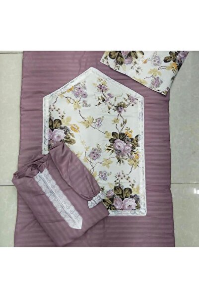 ELEGANT G طقم شرشف صلاه + سجادة + بيت مصحف