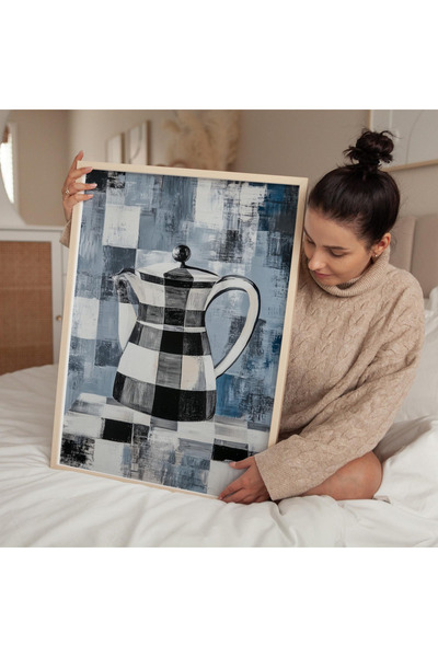 Tuba Decor Tablo dintr-o singură bucată cu rame din lemn pentru sufragerie, s...