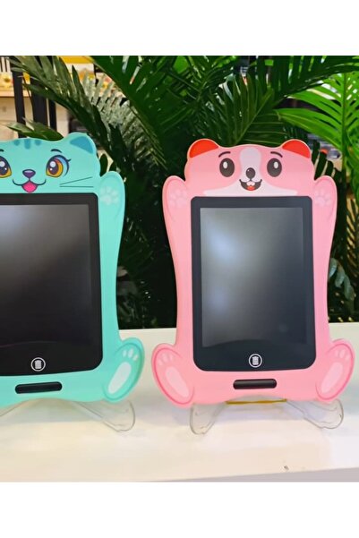 Duffa Figürlü Lcd Çizim Tableti Sevimli Hayvan Figür Çocuk Lcd Çizim Tahtası Yazı Tableti