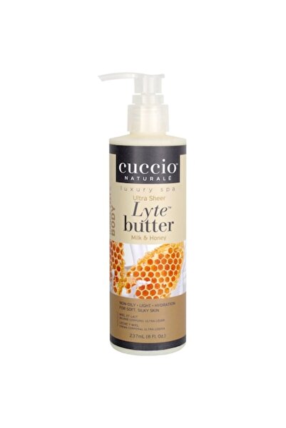 CUCCIO Unt de corp ultrafin Lyte Milk & Honey, Natural, 237 ml