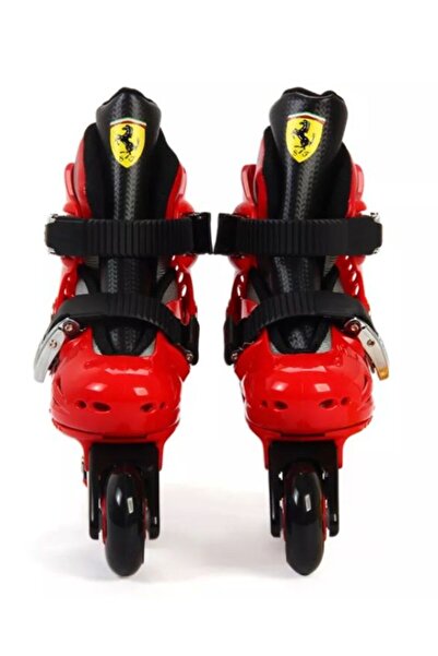 Mesuca Ferrari roller skates, adjustable, size 29 - 32, red color, with protection set and helmet