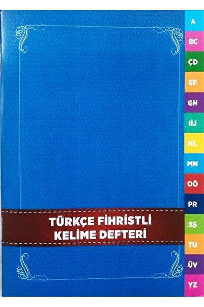 Karatay Yayınları Türkçe Kelime Defteri Fihristli