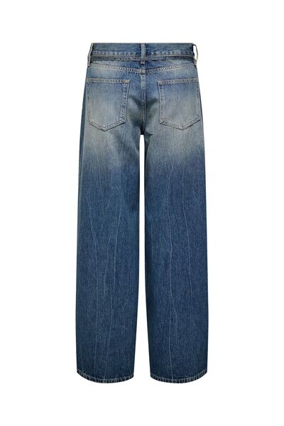 ONLY Petite Straight-Fit jeans ONLGIANNA Mittlere Taille Ballon Schnitt Jeans