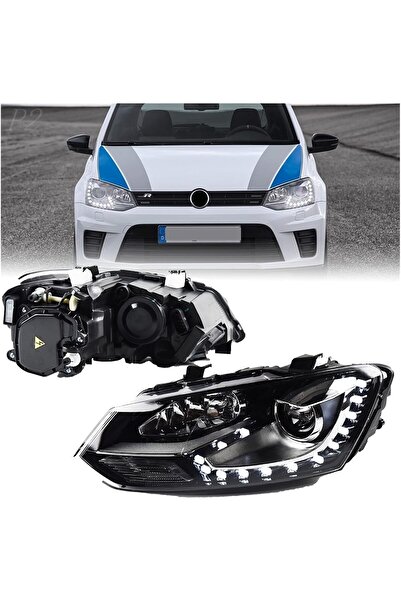 X POWER TUNİNG vw polo 6r 2009-2014 krom şeritli gti ledli ön far