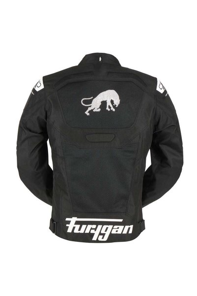 Furygan Atom Vented Evo Yazlık Korumalı Erkek Ceketi Siyah Beyaz