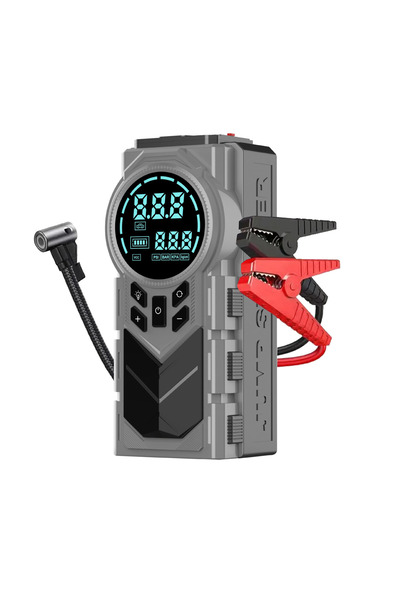 MATECHNO Şarjlı 8.000 mAh Taşınabilir Çanta Araç Akü Şarj Takviyeli Işıklı Ha...