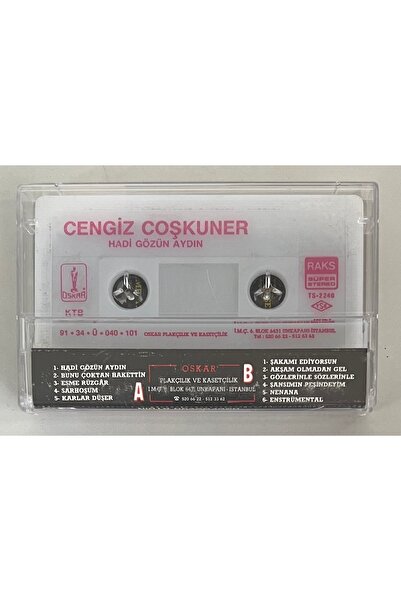 Oscar Cengiz Coşkuner Hadi Gözün Aydın Tape (Original Period Edition Tape)