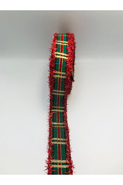 DUCK HOBY 5 m. Panglică de Crăciun 2,5 cm Panglică de Crăciun țesută cu franj...