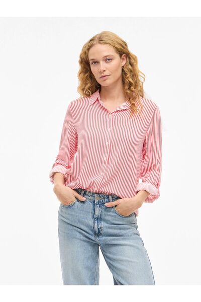 VILA Hemd VIROSA Langarm