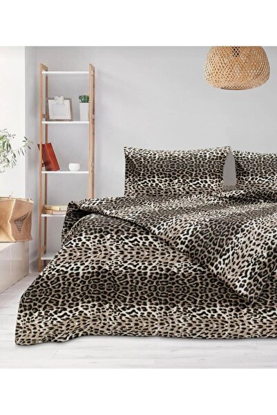 Belsina Home غطاء لحاف مزدوج بنمط الفهد 200×220 سم 80% قطن