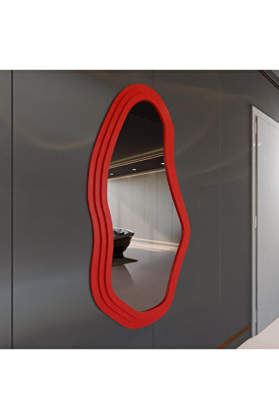 Aypars Atölye 50x88 cm WaveLine – Dalgalı Form Duvar Ayna (Dekoratif Çerçevel...