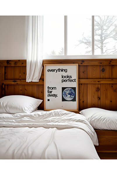 Push Studio Far Away Poster - Doğal Ahşap Çerçeveli Tablo