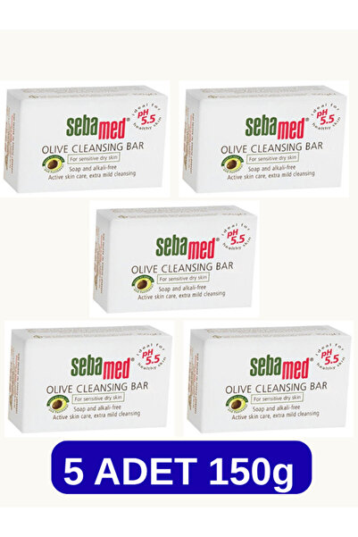 Sebamed صابون زيت الزيتون المضغوط 150 جرام 5 قطع