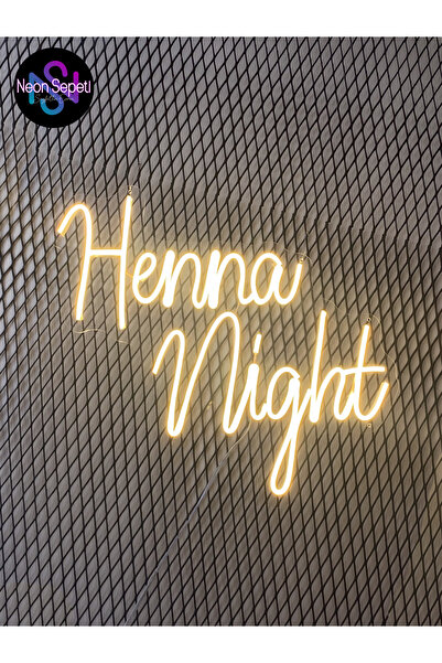 NEON SEPETİ NS Henna night Günışığı 50x45 Neon Tabela