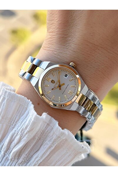 Raymond 2 Yıl Garantili Çelik Kasa Ve Kordon Kararma Renk Atma Yapmaz 5 Atm Kadın Kol Saati 611189.2