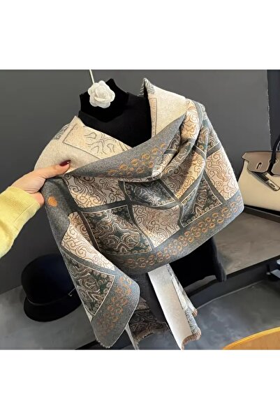 STS Women's Classic Scottish Style Open End Mohair Shawl for Autumn and Winter 190*65cm