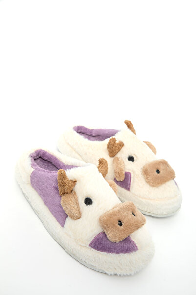 SOHO Beige-Lilac Women's House Slippers 21103