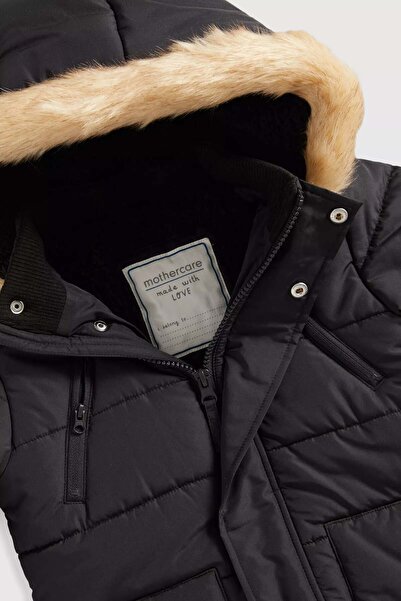 MOTHERCARE Black Parka Coat