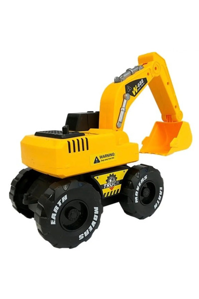 Vervo.ro pentru minți curioase Excavator Toy with Sound and Light Functions, Push & Go, 27 x 15 x 16 cm, 3 years +