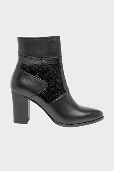 derinet Hakiki Deri Rugan Desenli Kadın Bot