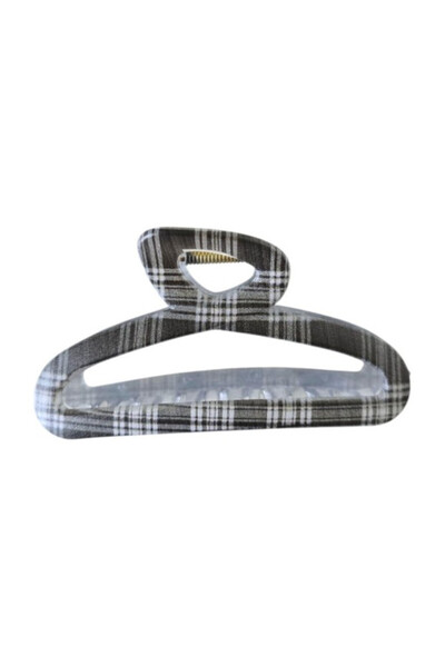 OEM Set of 12 hair clips with checkered pattern, multicolor, 11x6cm