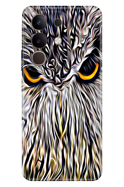 Cekuonline Vivo Y29 Case Decorative Silicone Printed Cover Owl Noble