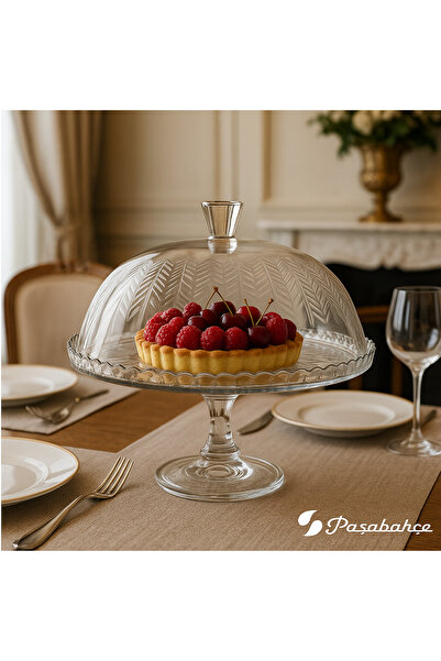 Pasabache ✨ Serving elegance starts here — Pasabahce glass dessert serving cover, a touch of luxury on every table!