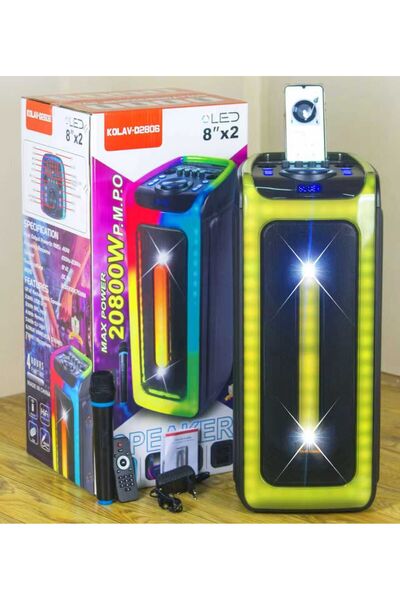 JNUOBI KOLAV D2806 BÜYÜK BOY HOPARLÖR SPEAKER SES BOMBASI 40W TAŞINABİLİR HOP...