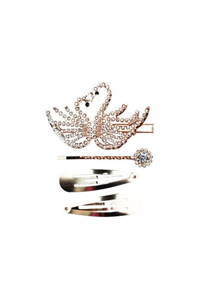 OEM Set agrafe aurii cu cristale, 12 seturi x 4 buc, design elegant, dimensiuni 6x5x4cm