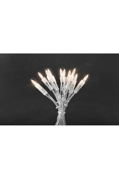 KONST SMIDE Instalație de Crăciun, 4,35 m, liniară alb cald, 20 LED-uri, fir transparent, instalație luminoasă bv