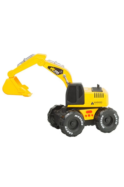 Vervo.ro pentru minți curioase Excavator Toy with Sound and Light Functions, Push & Go, 27 x 15 x 16 cm, 3 years +
