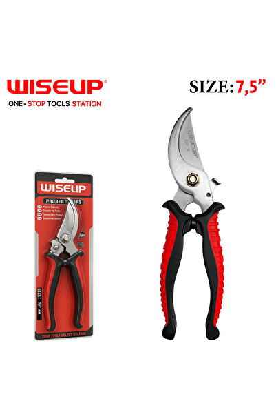 WISEUP مقص تقليم شجر يد ربر ''7,5 .