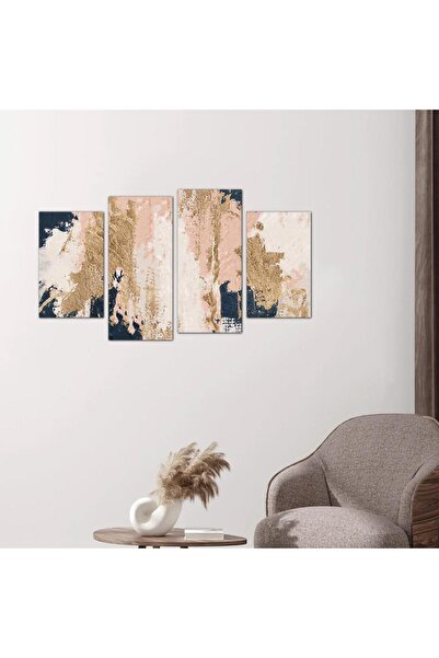 Generic Modern Abstract Art Wall Panel - 24539 - Divided into four pieces