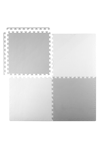 Other Covoraș mare din spumă, puzzle Ricokids 60x60cm, 4 buc., alb și gri