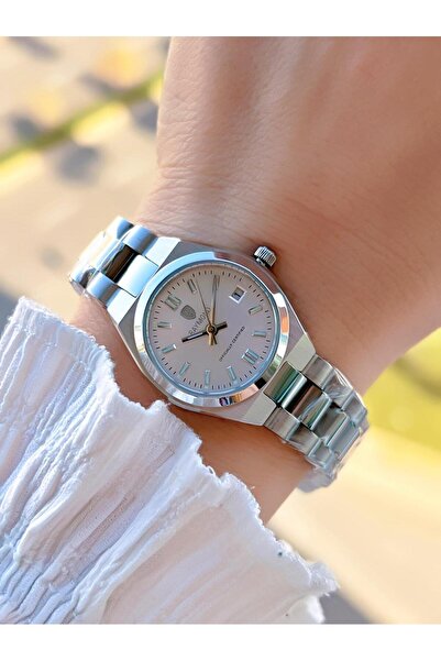 Raymond 2 Yıl Garantili Çelik Kasa Ve Kordon Kararma Renk Atma Yapmaz 5 Atm Kadın Kol Saati 611189.4