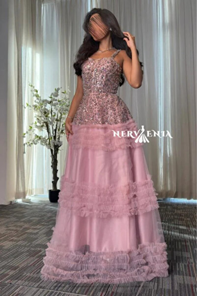 narvenia فستان انفنت ستراي لايت ميكادو ميدي