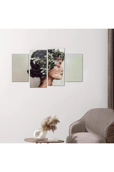 Generic Wall panel, artwork of a woman - 24574 - divided into four pieces