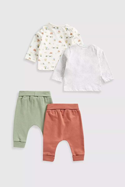 MOTHERCARE Vehicles Tops and Joggers 4-Piece Set