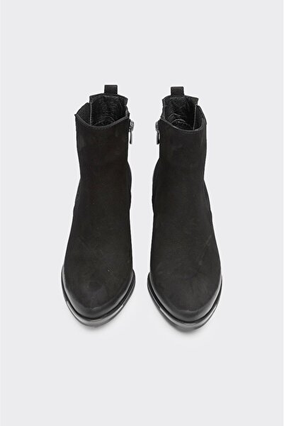 derinet Hakiki Deri Fermuarlı Kadın Bot