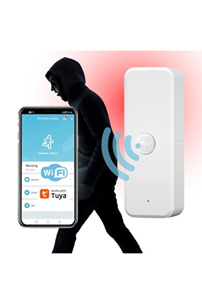 PRIMEDEO Tuya Smart Wireless Motion Sensor, Smart Home, PIR WiFi with App Alert