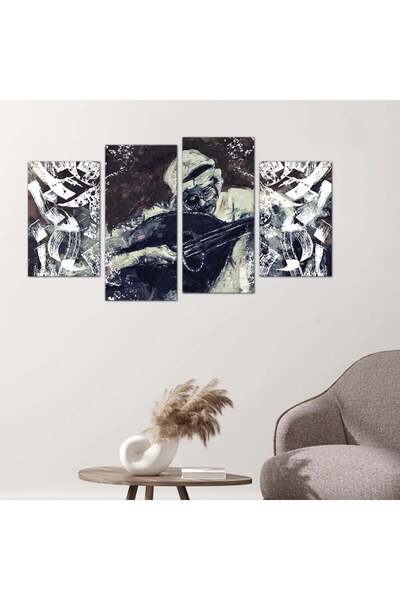 Generic لوحه جداريه مودرن طلال مداح - ٢٤١٧٦ - مقسمه أربعة قطع