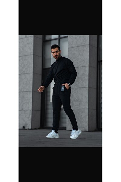 WEAR Black Buttoned Trousers