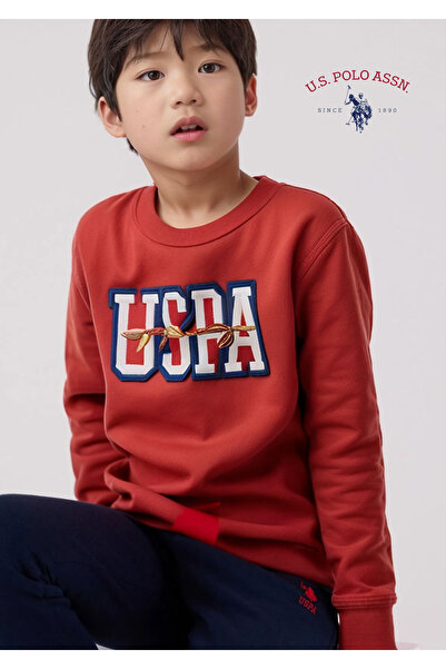 U.S. Polo Assn. Boy's Cotton Tracksuit Set with License Print Detail L1.Usp.221.3.001